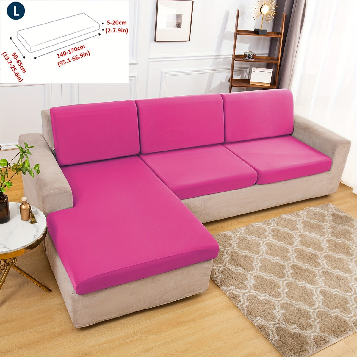 Klassik cho'ziladigan divan qoplamasi, armchair'dan bo'lak divanlargacha mos keladigan elastik lenta slipcover, mashinada yuviladigan polyester va spandeks aralashmasi, bitta o'rindiqdan to'rt o'rindiqli divanlargacha mos keladi.