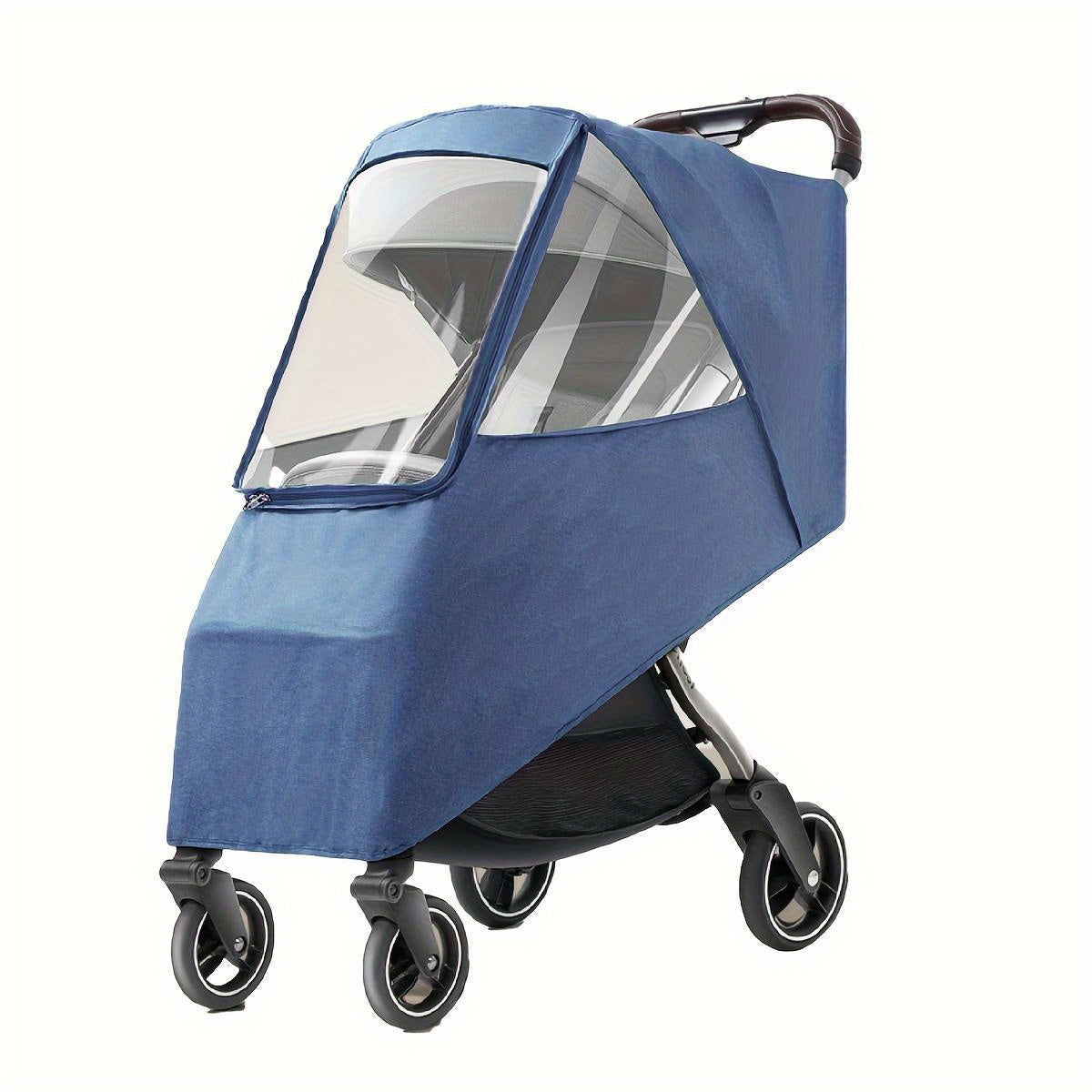 Stroller Rain Cover for Small Pushchairs Waterproof Wind Dust Cold Protection with Viewing Window