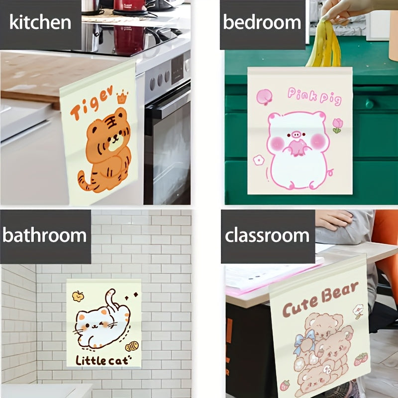 Paquete de 60 bolsas para basura de coche con 4 diseños elegantes, sin olor y fáciles de colocar