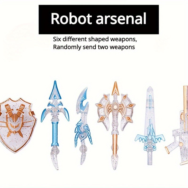 Juguete de tema espacio transformable para niños de 3+ con operación manual y armas aleatorias