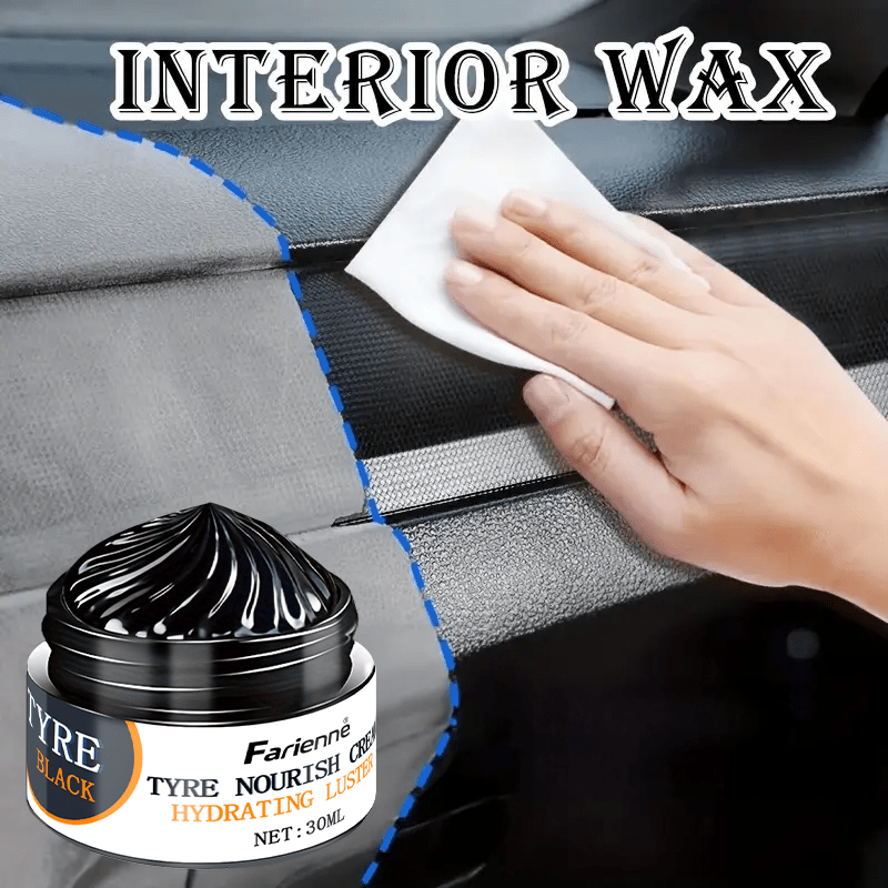 Crema de restauración universal de plástico negro para interior de coche y muebles