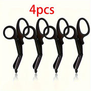 4-Piece 6-Inch Titanium Scissors Non-Stick Durable Blades for Medical Professionals