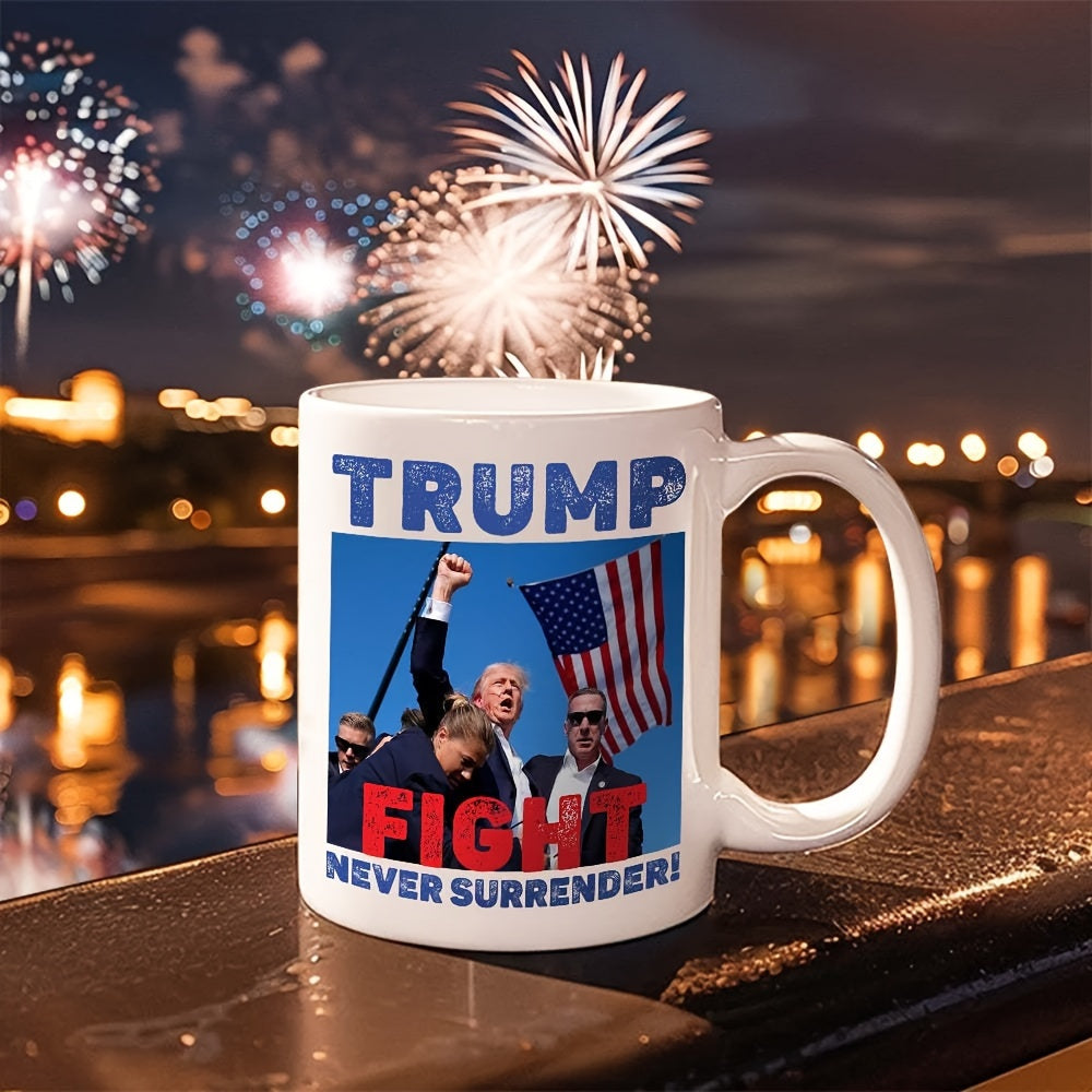 Ceramic Trump 2024 Supporter Mug Stand Up for America Loyal Supporter Gift
