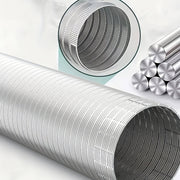 Muzlatiladigan kengaytiriladigan alyuminiy kengaytiriladigan pechka qopqog'i chiqish quvuri oshxona ventilyatsiyasi uchun yong'inga chidamli