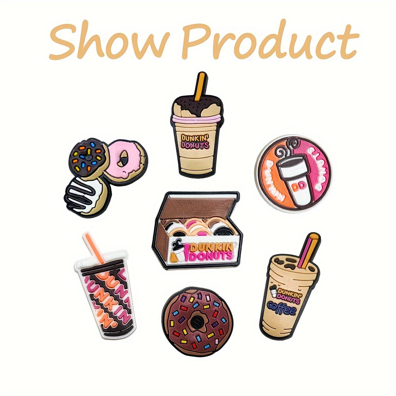 Unisex PVC Shoe Clips Set 11-22 Pcs Fashion Durable Shoe Accessories