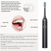 Adult Electric Toothbrush Fully Automatic Rechargeable Whitening Soft Brush