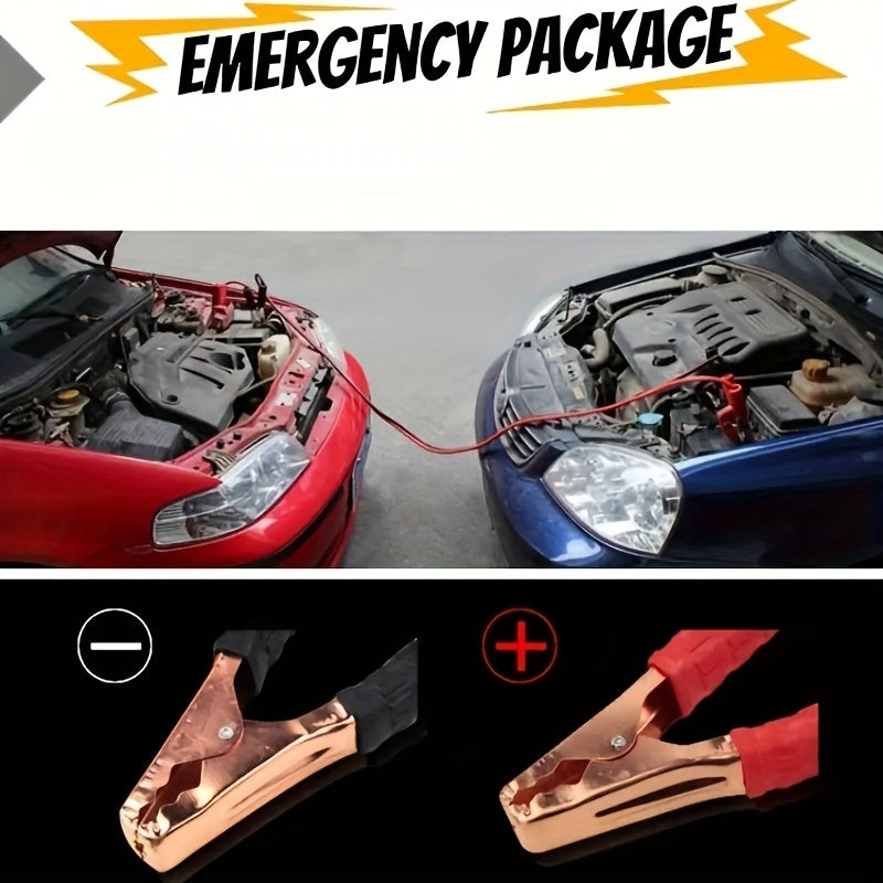 High Power Car Jumper Cables Kit 500A 219cm Copper Booster Wires