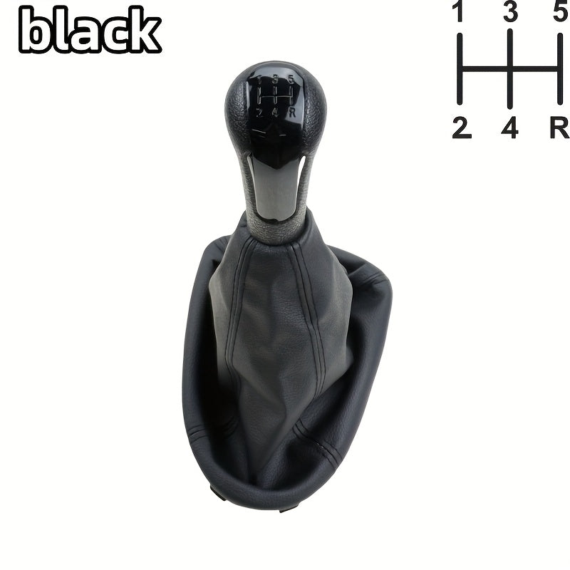 Manual Shift Lever for Car, Faux Leather Boot, 5-Speed, Easy Install