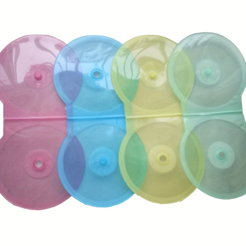 Reusable Plastic CD Holder Pack of Semi-Circular Cases for CDs and DVDs