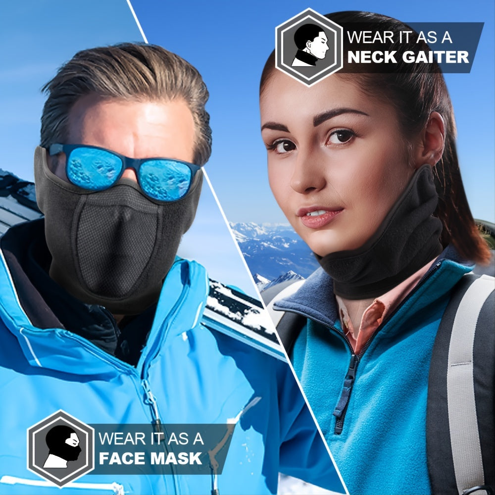 Men's Winter Face Mask and Scarf with Ear Protection for Skiing Cycling Running