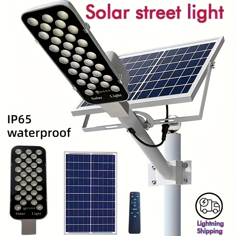Solar Outdoor Solar Street Light with Remote Control for Garden Garage Terrace House