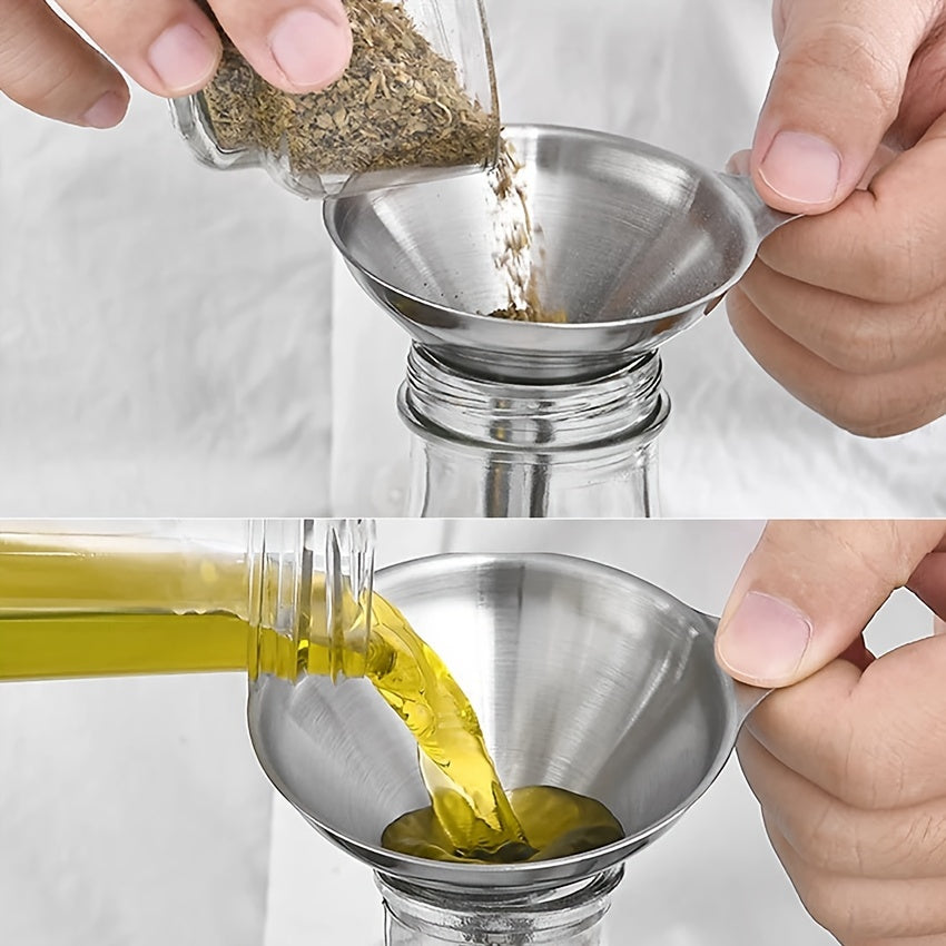 Kitchen Utensil Set with Oil Funnel, Wine Strainer, Dispenser and Hanger