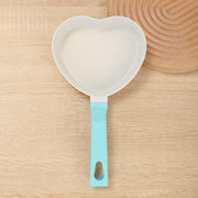 Sartén para huevos con forma de corazón, antiadherente, recubierta de piedra, de aluminio para tortillas, panqueques, hamburguesas