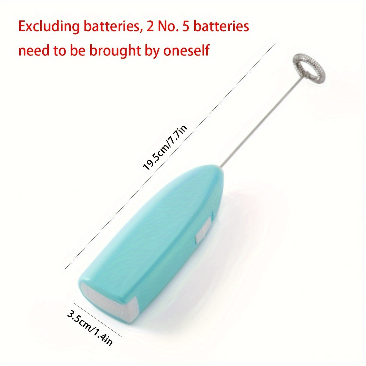 Мини-электрический блендер для молока, кофе, капучино, перемешивания. Батарея не входит в комплект.