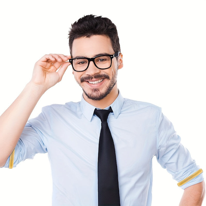 Set of 6 Adjustable Shirt Sleeve Holders for Men and Women