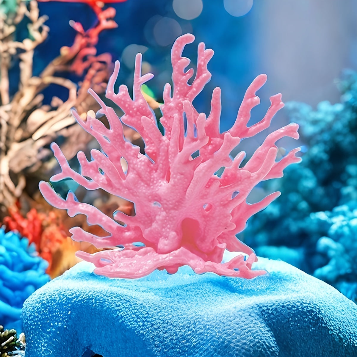 Lifelike PVC Coral Reef Aquarium Decor for Fish Tanks Saltwater and Freshwater Landscaping
