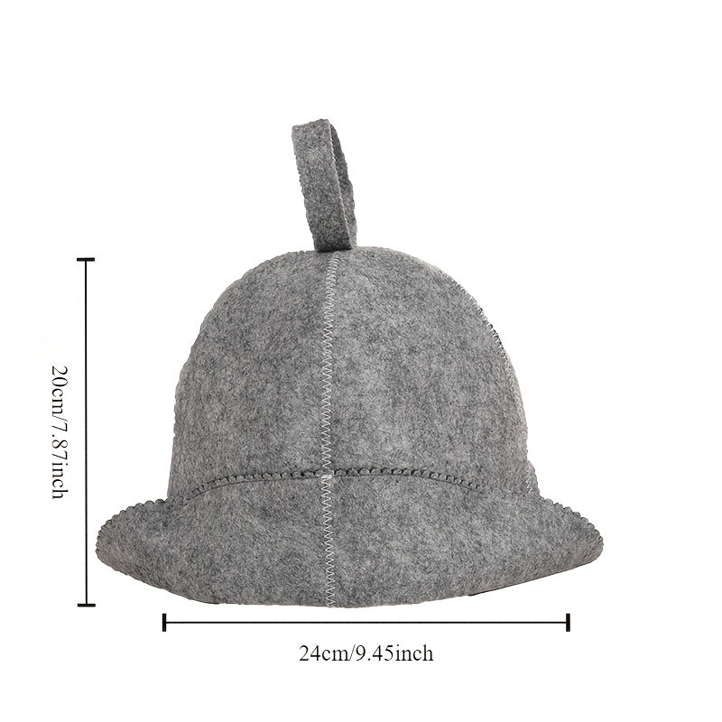 1 dona Qalin Mo'ynali Sauna Shlyapa - Sauna Foydalanish uchun Izolyatsiya Qiluvchi va Terini So'ruvchi