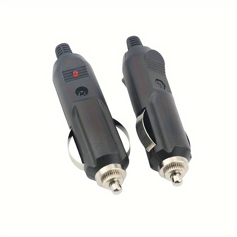 2 piezas de conectores de encendedor de coche de 12V con fusible y luz LED