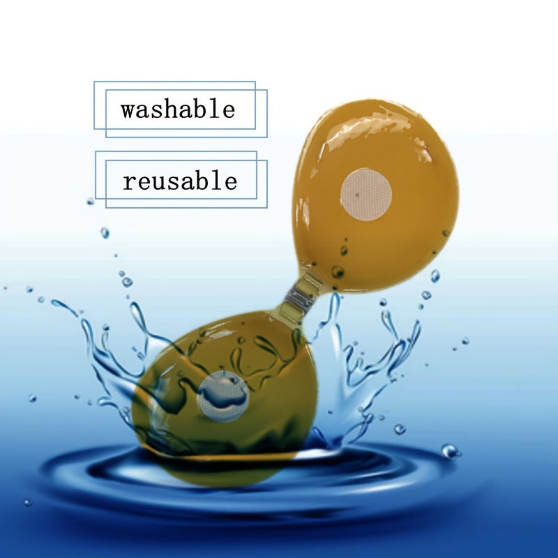 Women's Silicone Adhesive Bra Seamless Push-Up Lift Opaque Knit Fabric