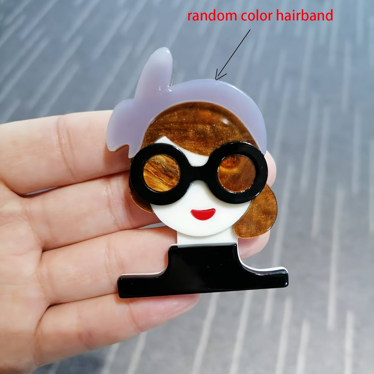 Acrylic Brooches for Women Cute Elegant Punk Fashion Accessories