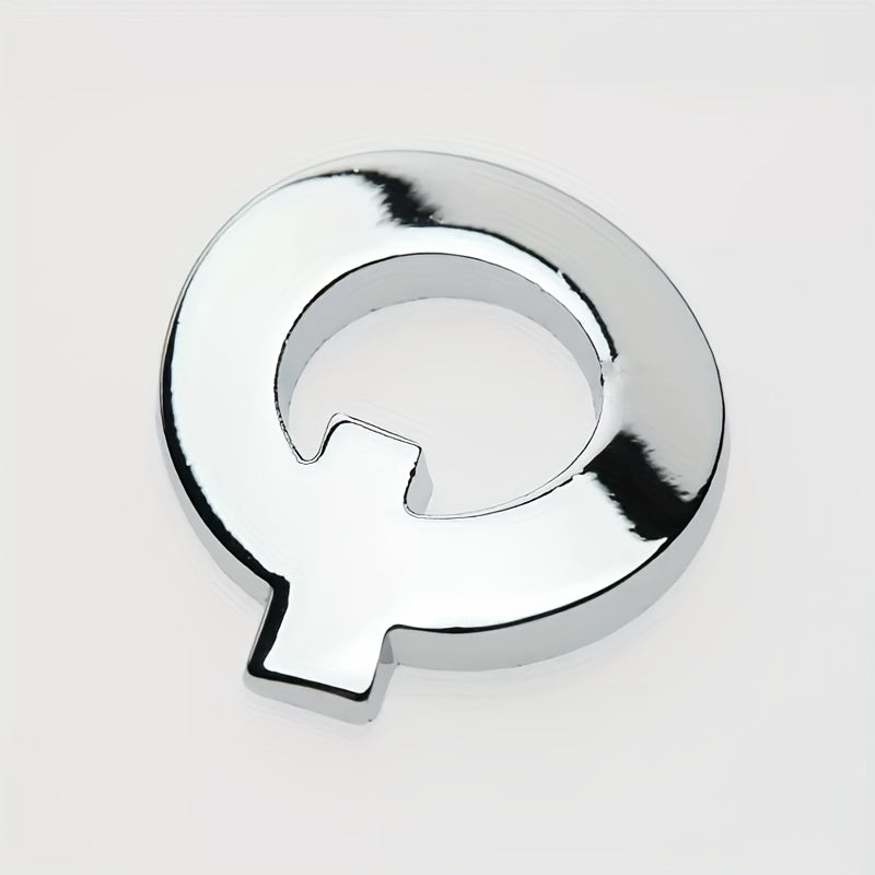 Car 3D Letter Car Stickers Metal Car Body Word Mark Silver Tail Mark