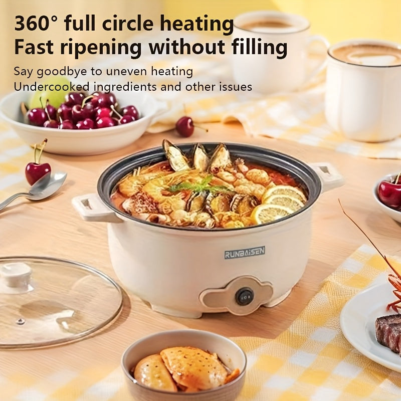 Olla eléctrica versátil para reuniones, cenas fáciles de limpiar, ideal para preparar platos, regalo perfecto para Pascua