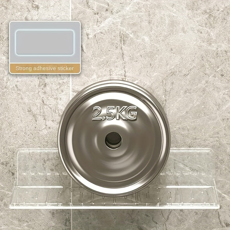 Estantes flotantes de acrílico autoadhesivos para sala de estar y dormitorio