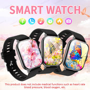 Smart Watch 4.65cm HD Touch Screen Fitness Tracker Call Text Music Weather Remote Camera Compatible with iPhone Android