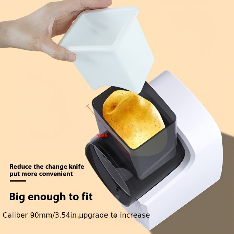 Picadora eléctrica multifuncional para verduras, para rebanar y rallar