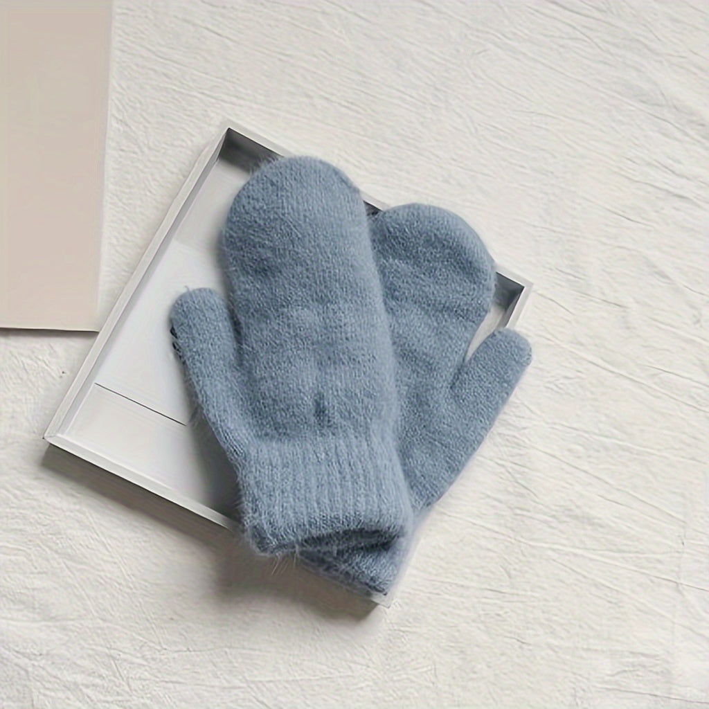 Iliq va yumshoq to'qilgan qo'lqoplar oddiy bir rangli dizaynga ega, kuz va qish uchun nafis va ko'p maqsadli. Ushbu qo'lqoplar qo'shimcha issiqlik va sovuqdan himoya qilish uchun yumshoq velur bilan astarlangan, erkaklar va ayollar uchun mos keladi.