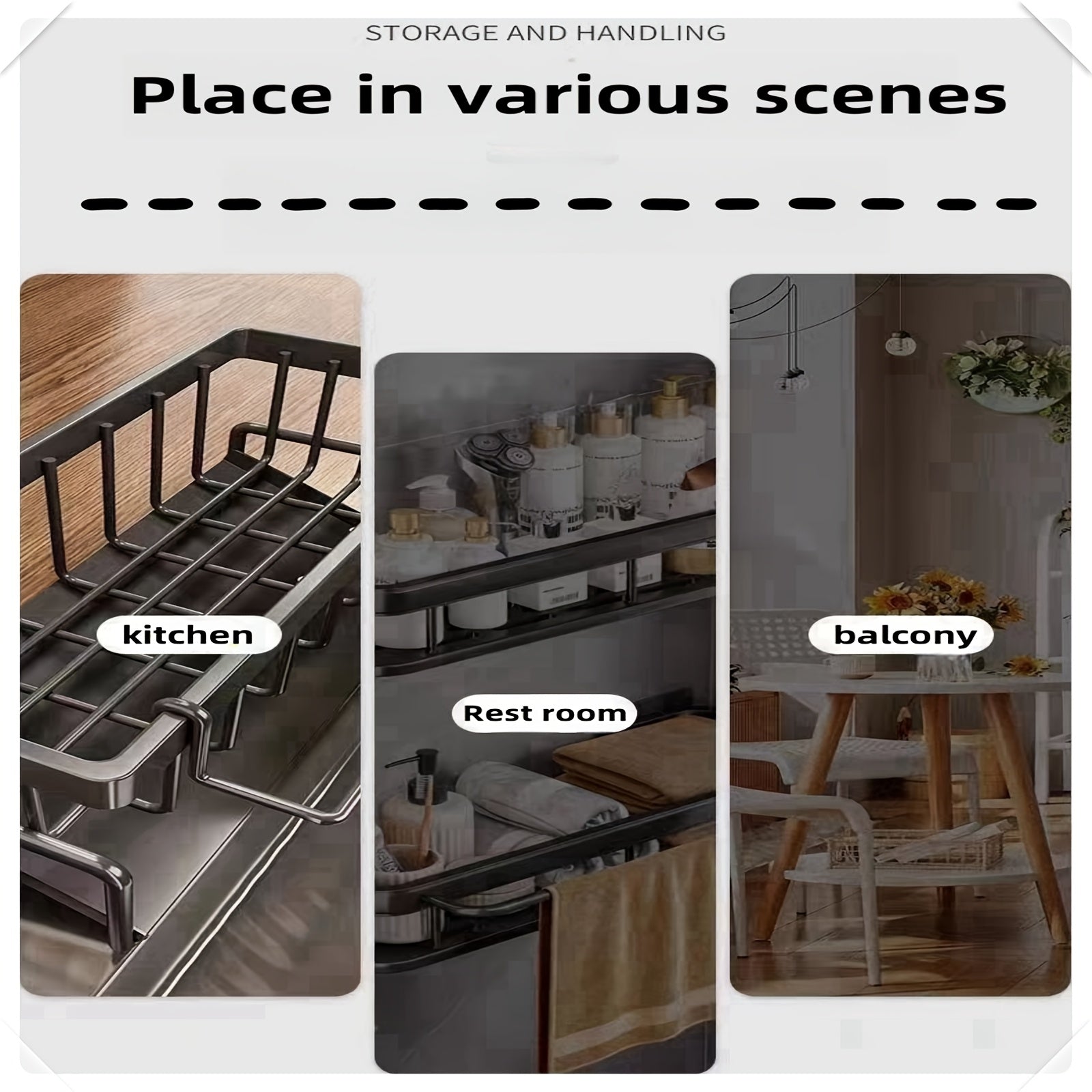 Multifunctional Kitchen Storage Rack Draining Space-Saving Large Capacity