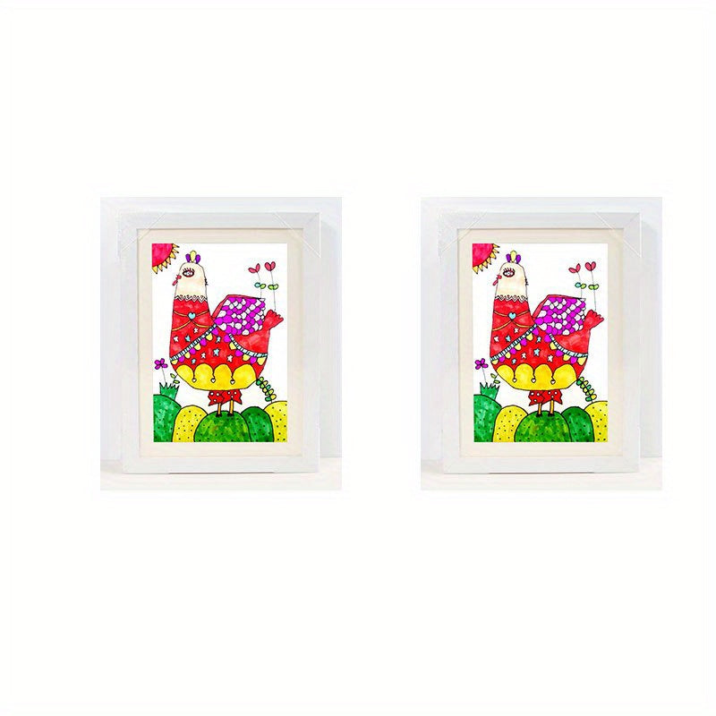 Kids Art Frame for Paintings and Projects, Front-Opening, Home Office Use