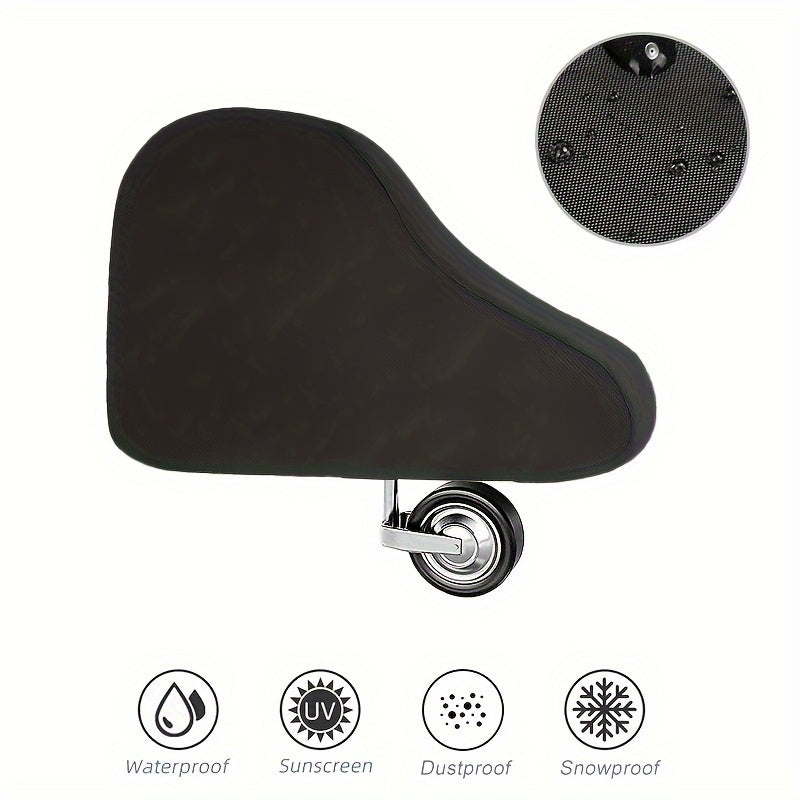 Polyester RV Trailer Hitch Cover Waterproof UV Rain Resistant Black