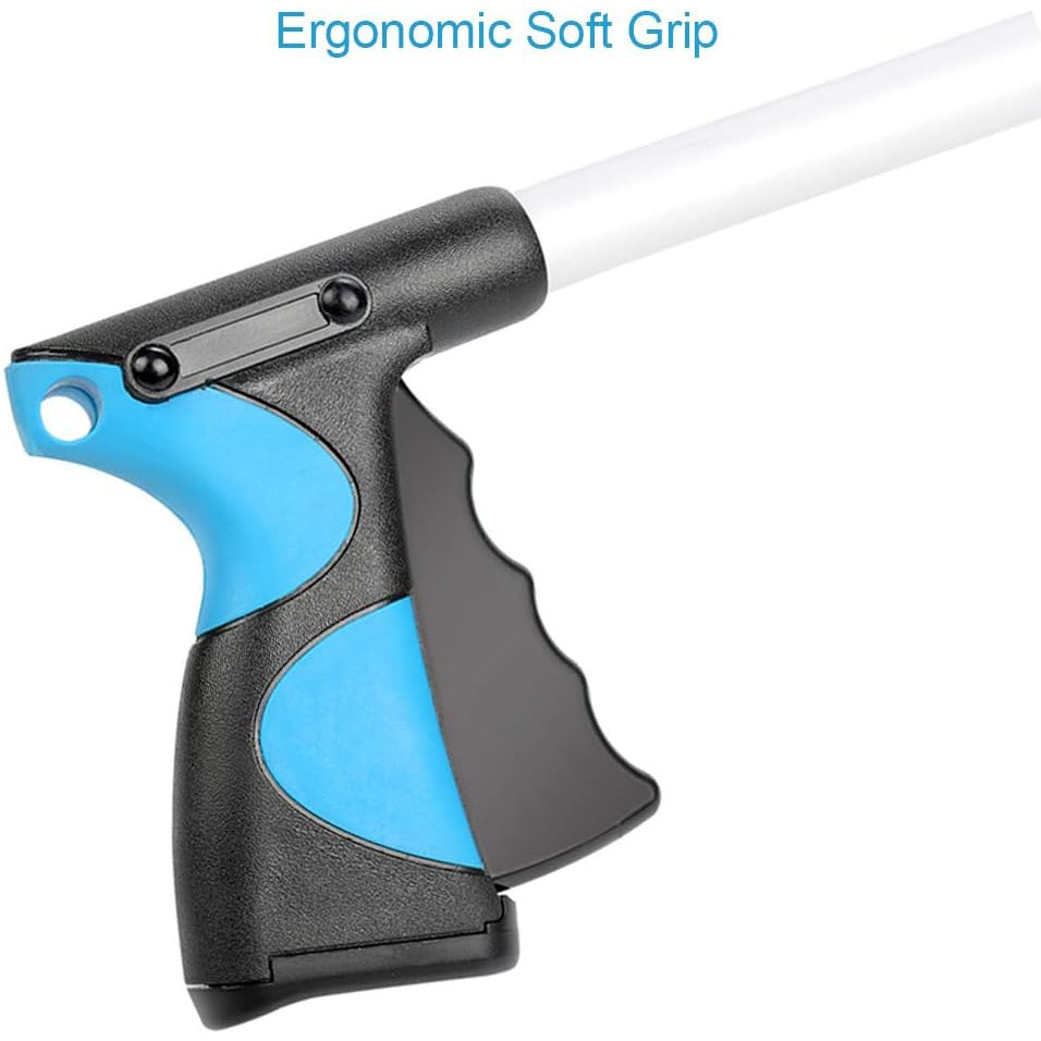 Qayriladigan zanglamas po'latdan yasalgan tutqich, 81.28 sm uzunlikda, axlatni olish uchun qalam, chiqindilarni yig'ish vositasi va qo'lni uzaytiruvchi tutqich, yetkazish vositasi