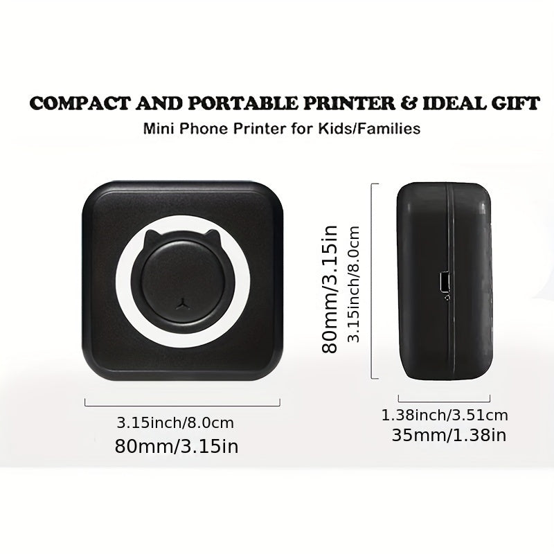 Impresora de etiquetas térmicas mini inalámbrica portátil para notas, fotos y diarios