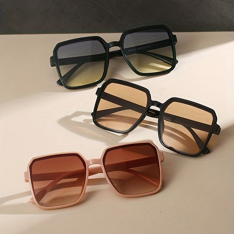 Square Fashion Glasses for Men and Women Reduce Glare UV Protection Beach and Everyday Use