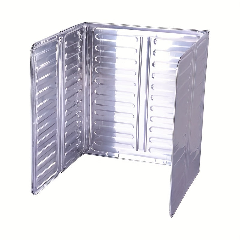 1/2pcs Aluminum Kitchen Splash Cover Stove Heat-Resistant Oil Cover Non-Food Grade Metal Baffle Cooking Accessories Stove Protector Oil Cover