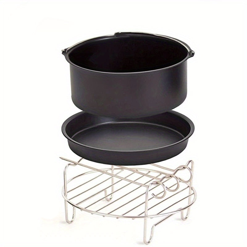 Kit de accesorios para freidora de aire de 6 piezas, accesorios compactos para freidora de aire de 2 cuartos