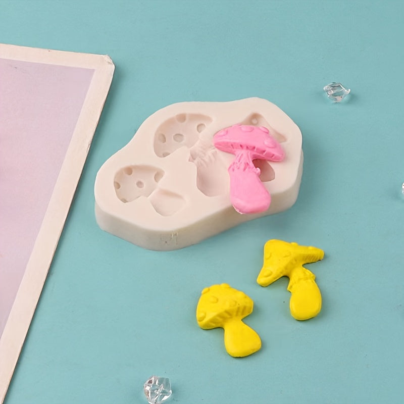 Silicone Mold for Mushrooms for Fondant Chocolate Biscuits Pudding Cakes Resin Clay