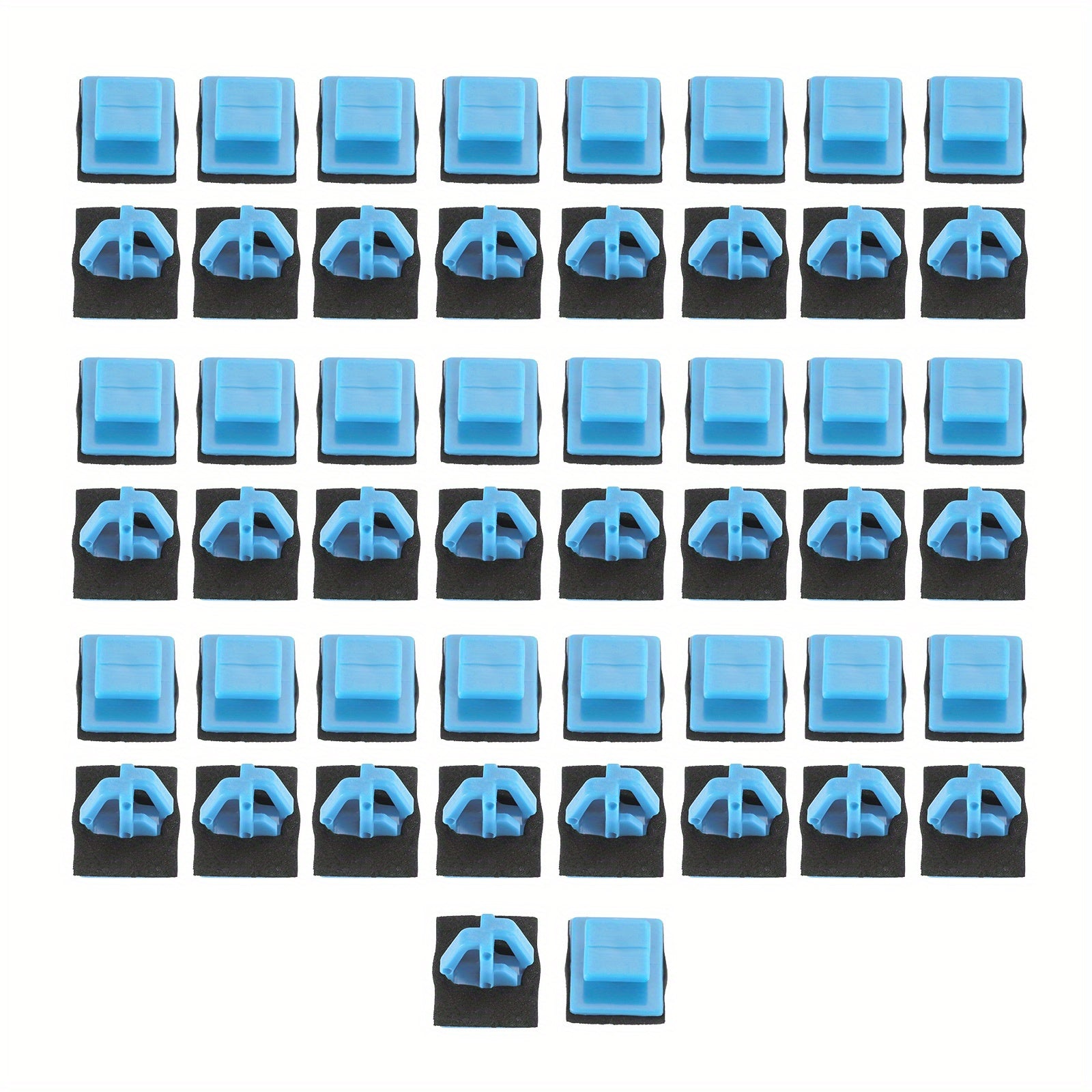 50 piezas de clips de moldura lateral de plástico para reparación de vehículos SUV