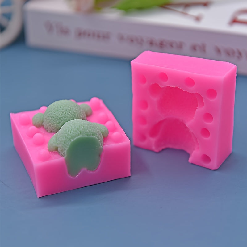 Silicone Mold Set 3D Bear Shape for Baking Chocolate Soap Candles