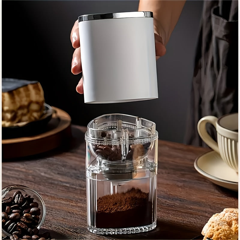 Adjustable Thickness Fully Automatic Portable Coffee Grinder Small Electric Java Mill