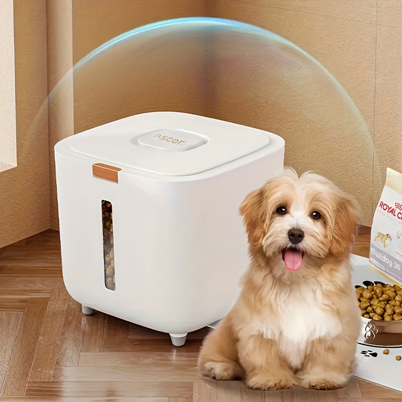 Герметичный пластиковый контейнер для хранения корма для домашних животных с крышкой-откидкой, 4,99 кг, 9,98 кг, прямоугольный