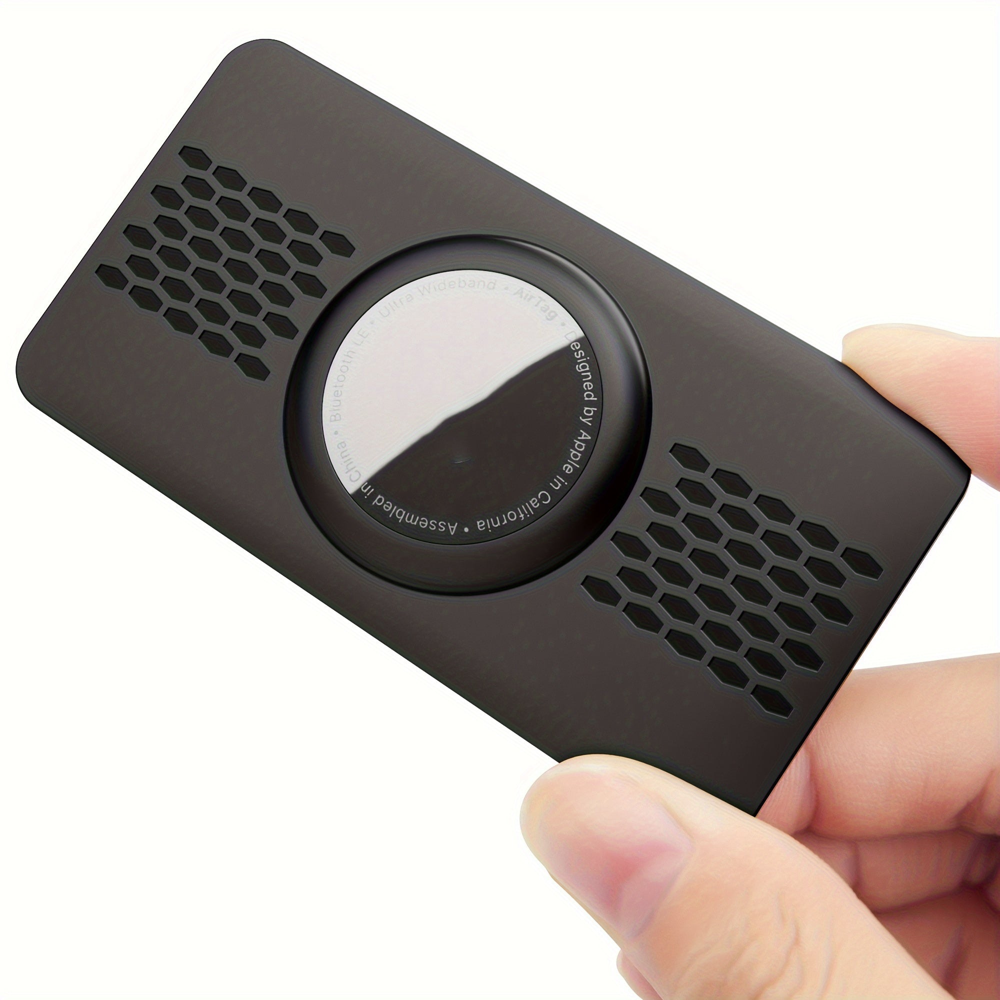 Uniseks yupqa karbon tolasi Airtag hamyon karti tutqich himoya qutisi kredit karta o'lchami