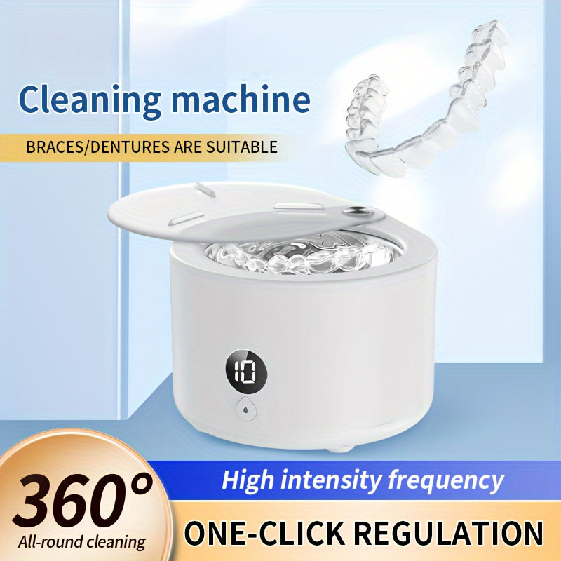 Tish protezlari, zargarlik buyumlari va tish apparatlari uchun yuqori chastotali tozalovchi. Uyda va sayohat uchun portativ 150ml zanjir tozalash mashinasi. Ota-onalar uchun ajoyib sovg'a, 110V/220V quvvat manbai va Evropa.