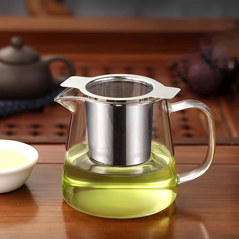 Stainless Steel Tea Infuser with Dual Handles for Coffee and Tea Brewing