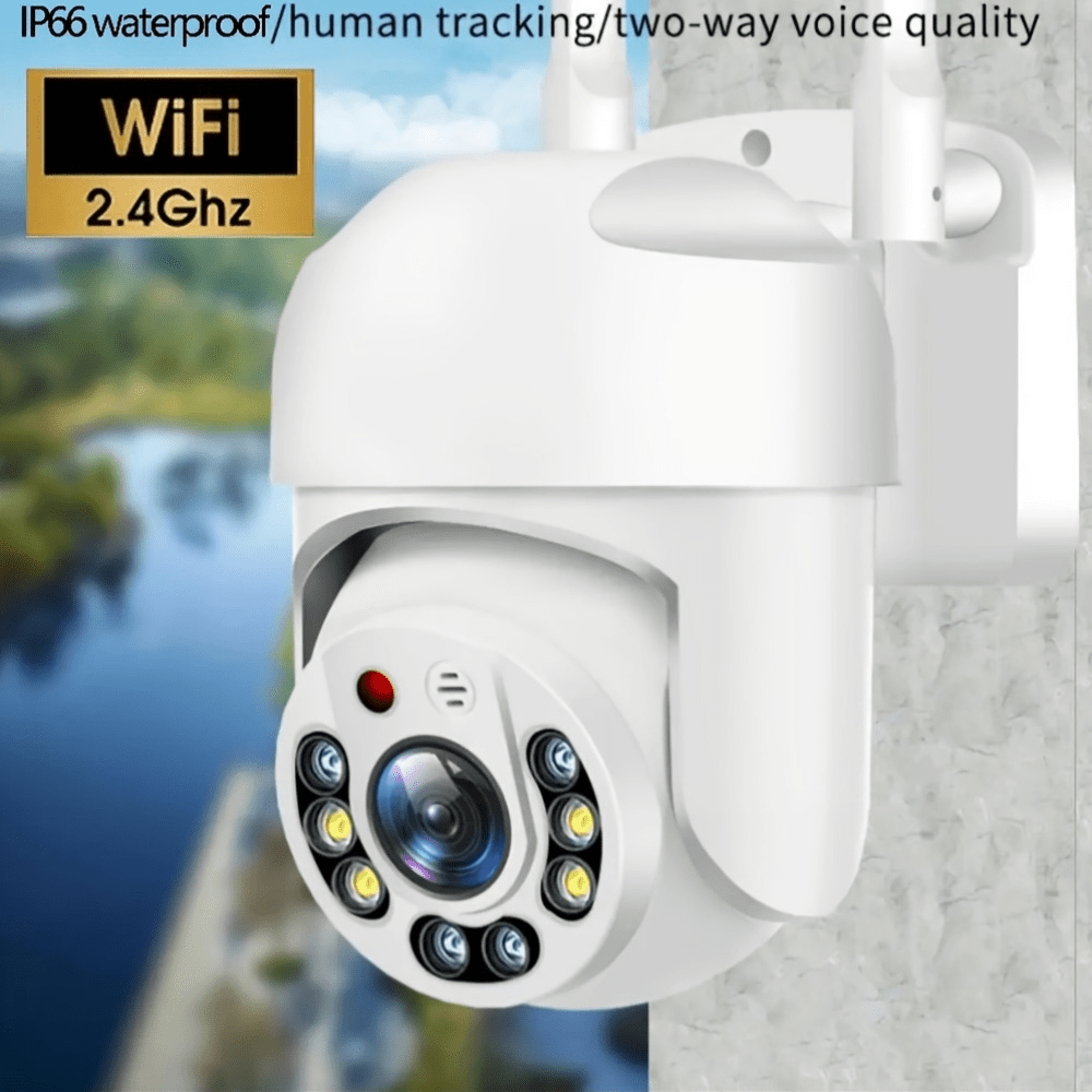 WiFi Security Camera Waterproof 360 Degree Night Vision Motion Tracking CCTV Surveillance