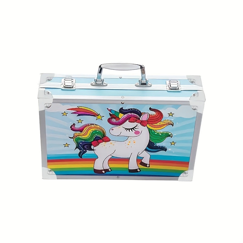 145-Piece Watercolor Paintbrush Set with Double-Layer Aluminum Box for Artists and Gift