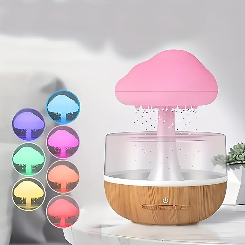 Humidifier Mushroom-Shaped Cloud USB Operated Nightlight Bedroom Office