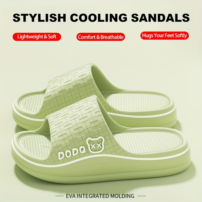 Women's EVA Slide Sandals Open Toe Pink Blue Non-Slip Indoor Outdoor